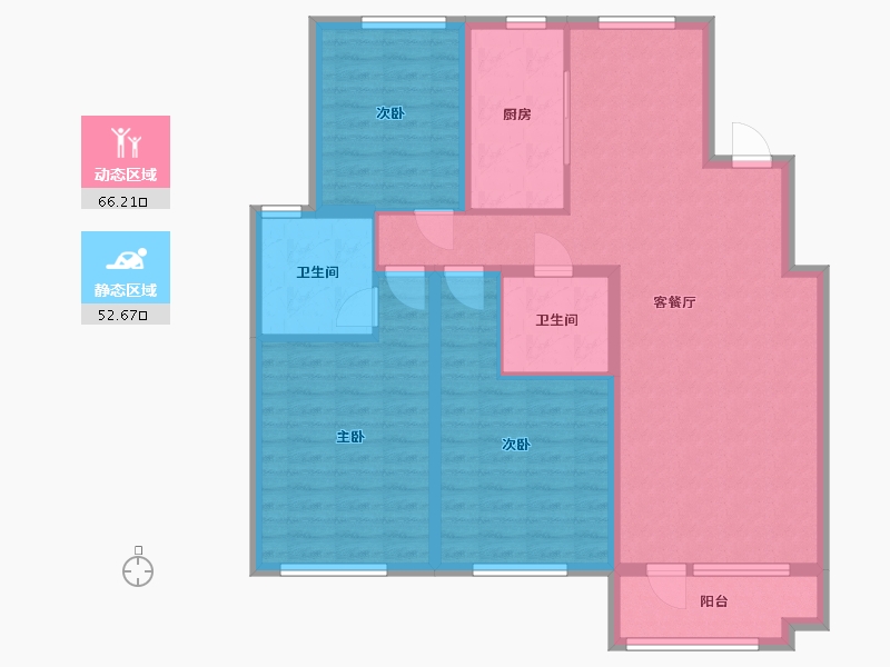 河北省-秦皇岛市-凯旋嘉园-117.00-户型库-动静分区