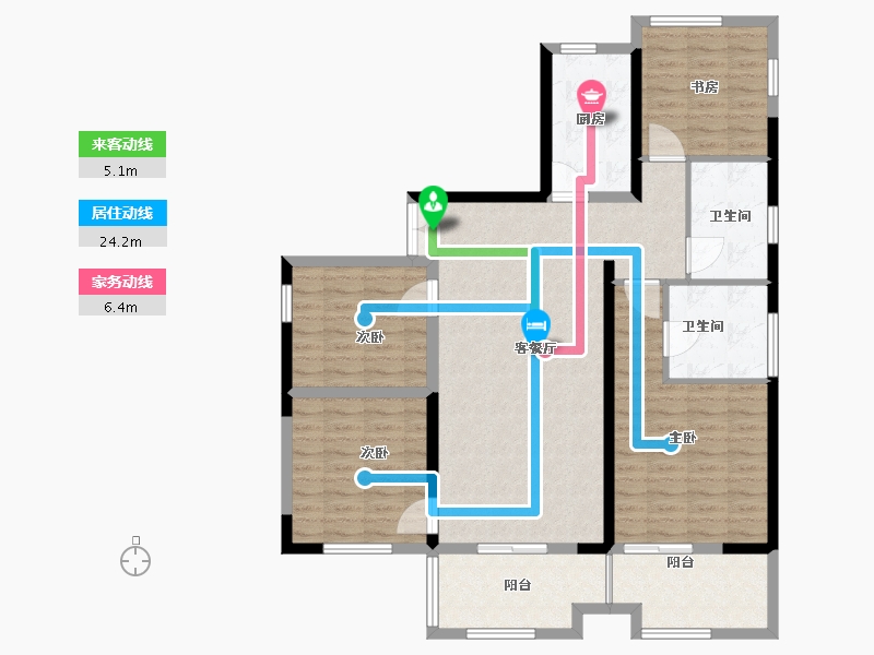 浙江省-湖州市-佳源·奚塘景城-115.00-户型库-动静线