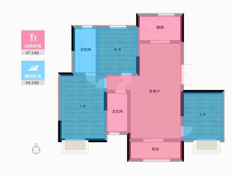 河北省-承德市-领地兰台府-92.00-户型库-动静分区