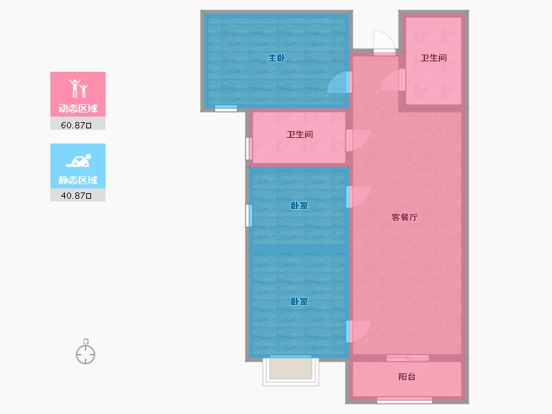 河北省-保定市-上东9号-90.00-户型库-动静分区