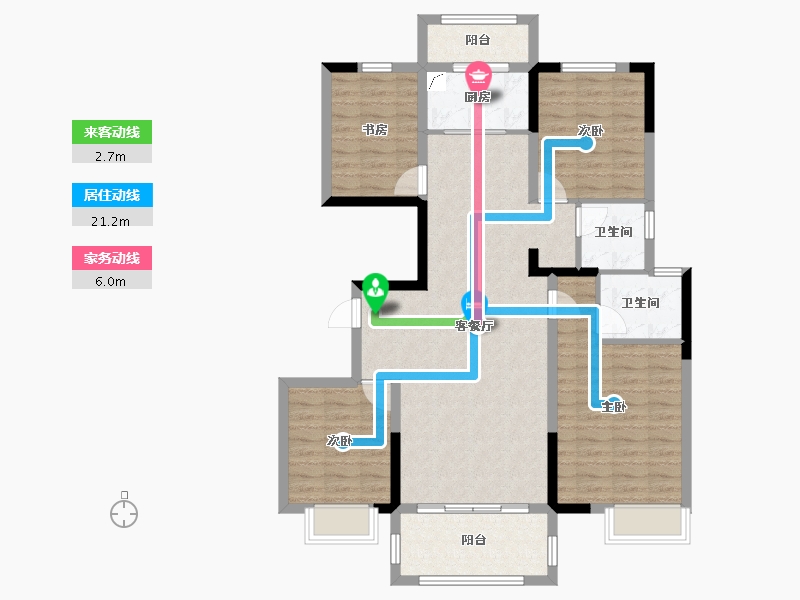 江苏省-连云港市-云台山第-108.00-户型库-动静线