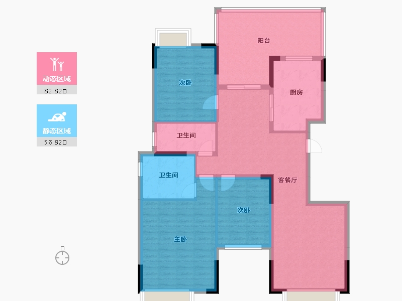 四川省-成都市-保利公园-198·百合郡-114.00-户型库-动静分区