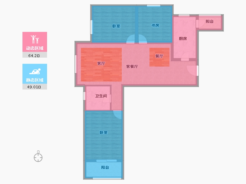 河北省-张家口市-建发芳华里-101.68-户型库-动静分区