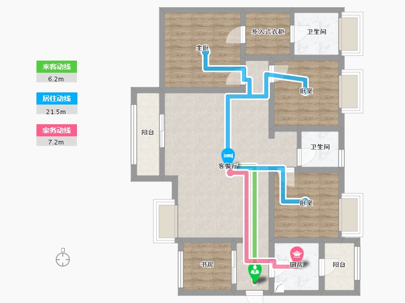 贵州省-贵阳市-保利溪湖-100.00-户型库-动静线