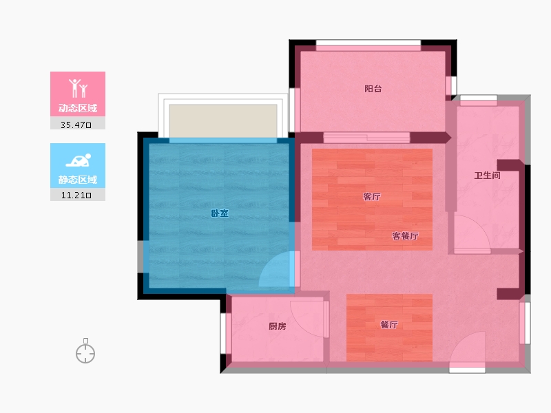 海南省-文昌市-鸿嘉金龙湾-41.10-户型库-动静分区