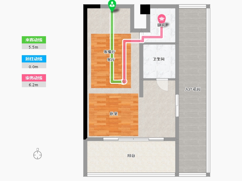 海南省-文昌市-东郊椰林壹号-83.70-户型库-动静线