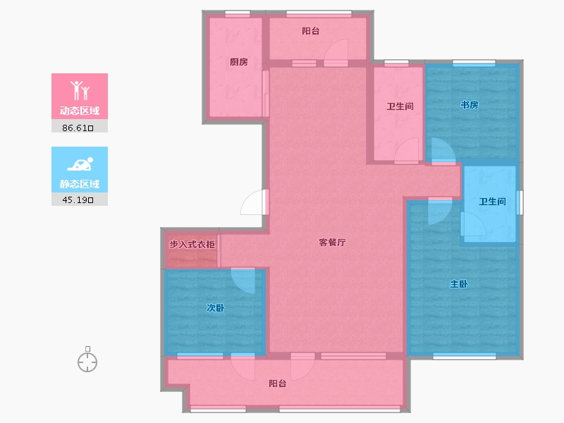 山东省-青岛市-盛华未来城-118.00-户型库-动静分区