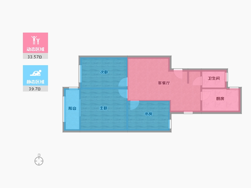 江苏省-南京市-童卫路6号-73.00-户型库-动静分区