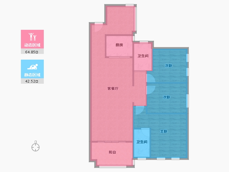 广东省-惠州市-城市山麓-111.00-户型库-动静分区