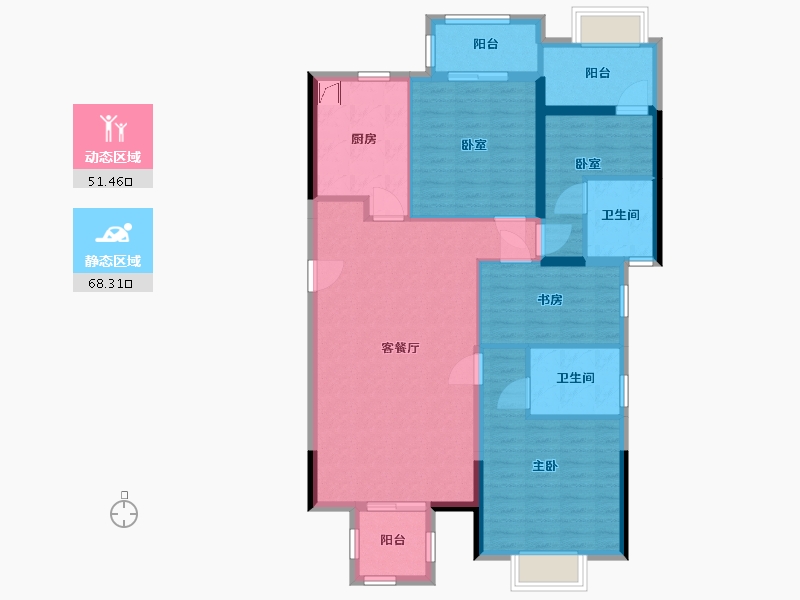 福建省-南平市-建发悦城-108.00-户型库-动静分区