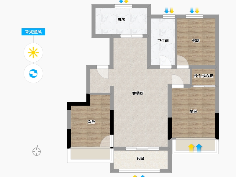 吉林省-长春市-华润置地万象府2期-95.00-户型库-采光通风