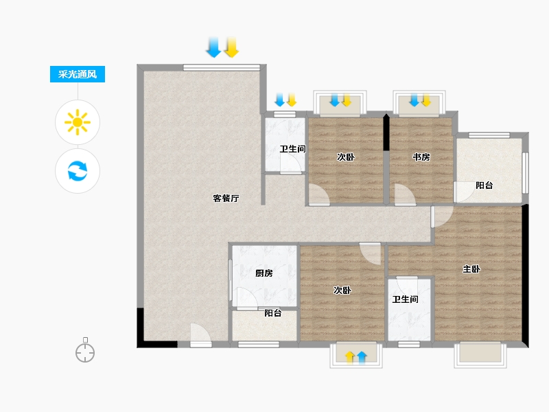 广西壮族自治区-南宁市-广西化工研究院-139.00-户型库-采光通风