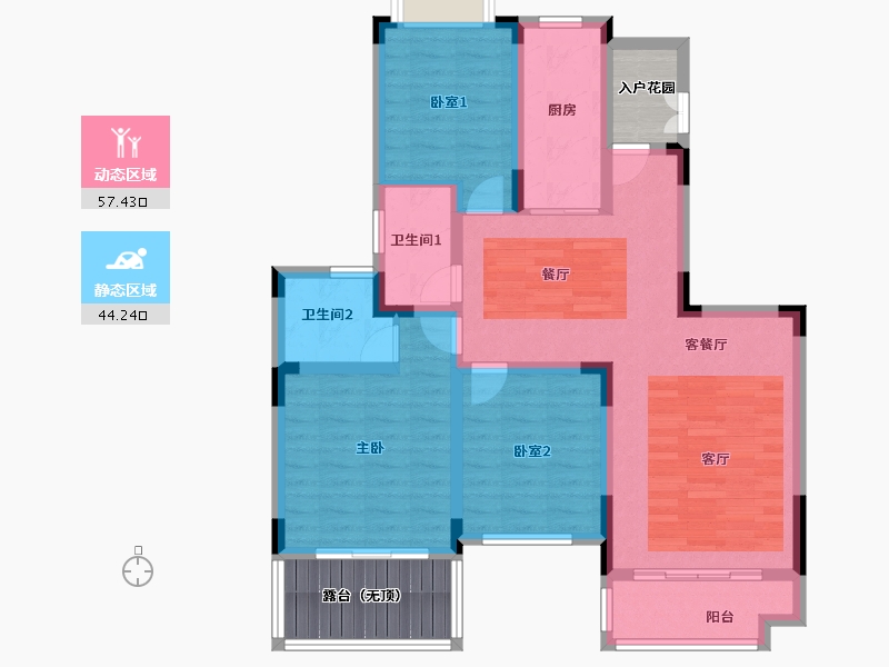 江西省-赣州市-赣州恒大城-99.97-户型库-动静分区