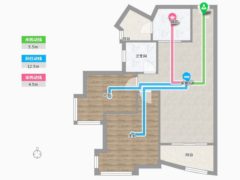 广东省-广州市-广地花园-69.00-户型库-动静线