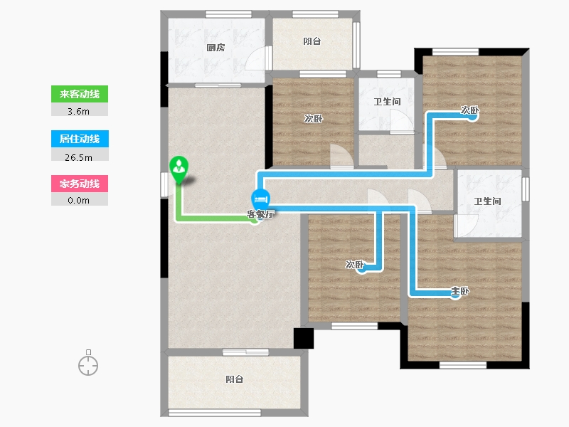 湖南省-怀化市-紫东府-120.00-户型库-动静线