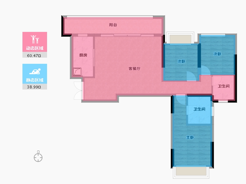 四川省-成都市-尊邸-110.00-户型库-动静分区