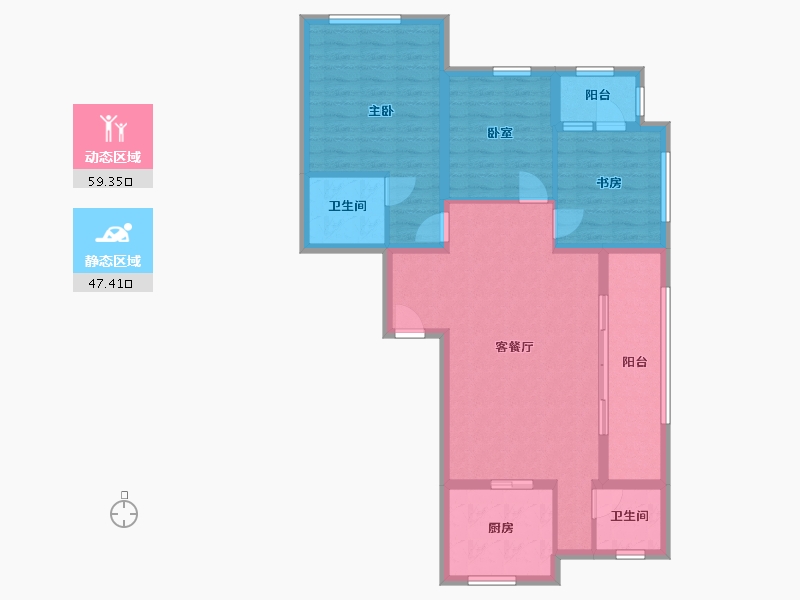 山东省-泰安市-绿城玉兰花园-蝶兰苑-120.00-户型库-动静分区