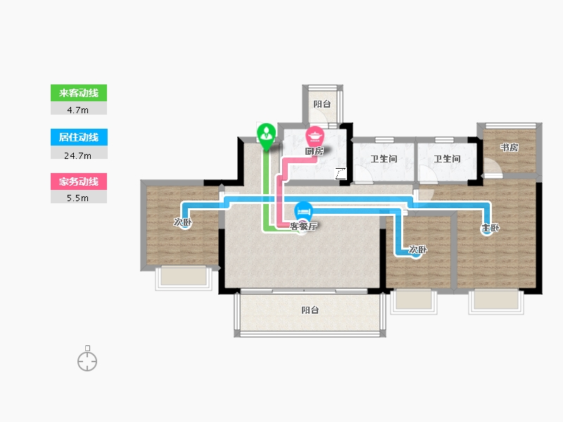 四川省-乐山市-兰台府-108.00-户型库-动静线