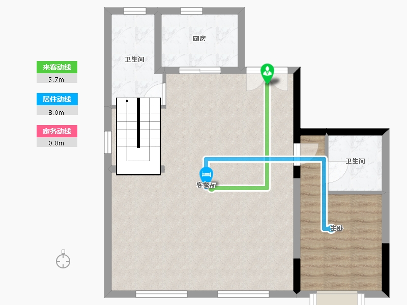 吉林省-四平市-富腾御湖壹号院-146.00-户型库-动静线