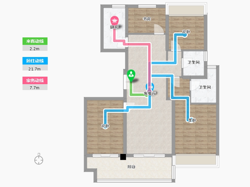 江苏省-镇江市-珑蟠里130-101.00-户型库-动静线