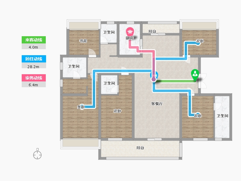 江苏省-镇江市-珑蟠里218-174.00-户型库-动静线