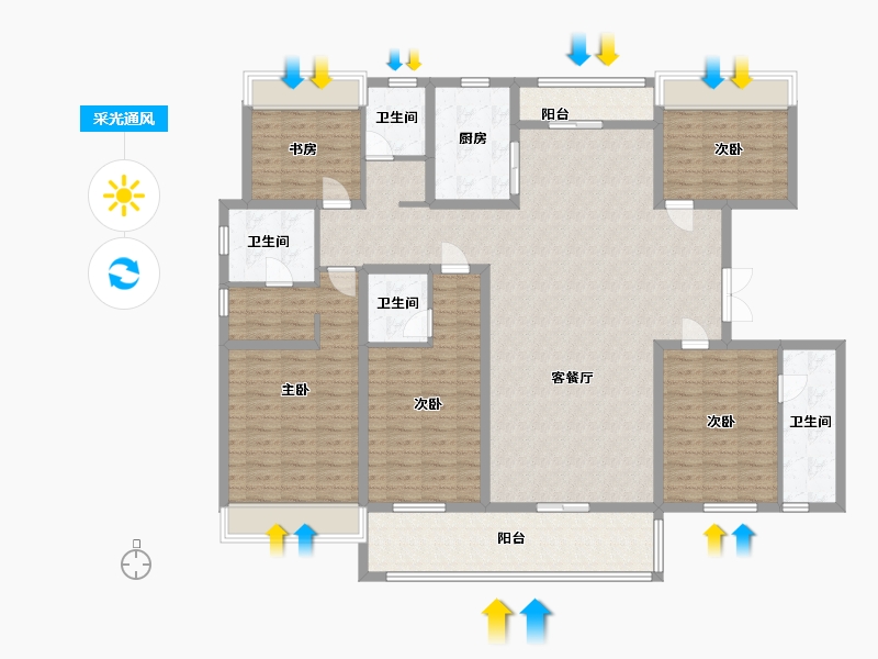 江苏省-镇江市-珑蟠里218-174.00-户型库-采光通风