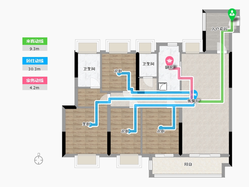 江西省-吉安市-阳明天宸-107.00-户型库-动静线