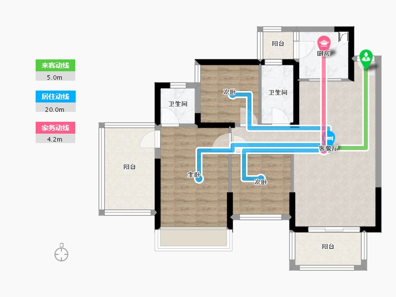 广西壮族自治区-南宁市-建工城-81.00-户型库-动静线