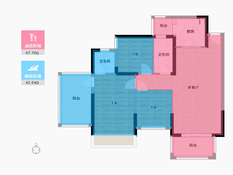 广西壮族自治区-南宁市-建工城-81.00-户型库-动静分区