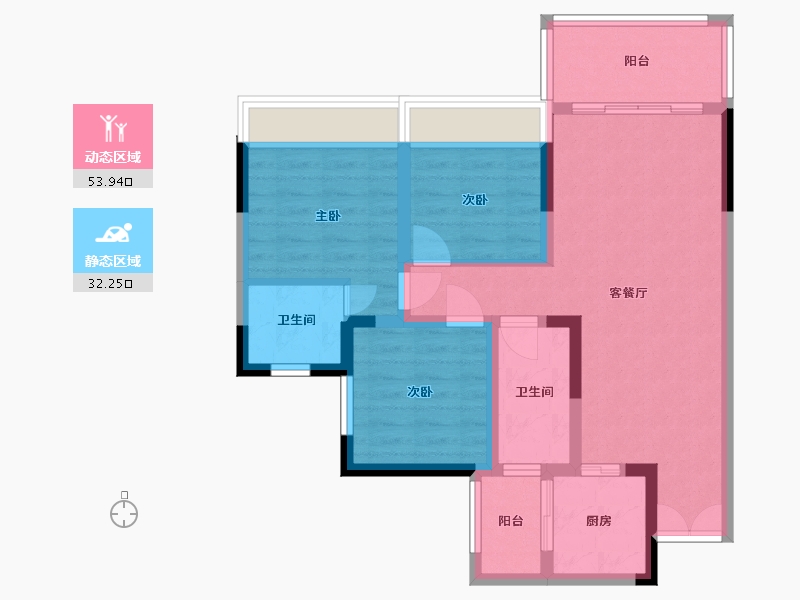 四川省-资阳市-西庭御景 -82.30-户型库-动静分区