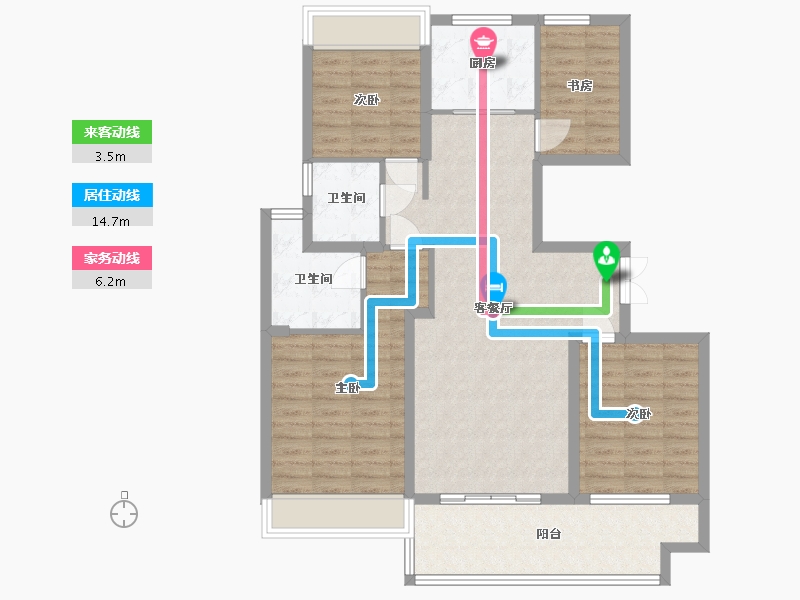 江苏省-镇江市-珑蟠里131-102.00-户型库-动静线