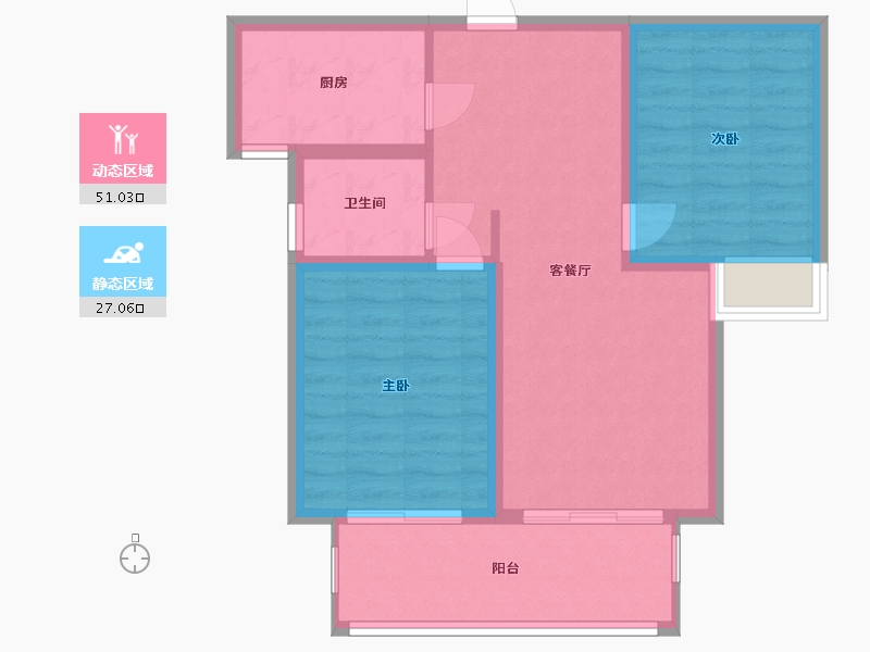 安徽省-芜湖市-新华联梦想城-70.00-户型库-动静分区