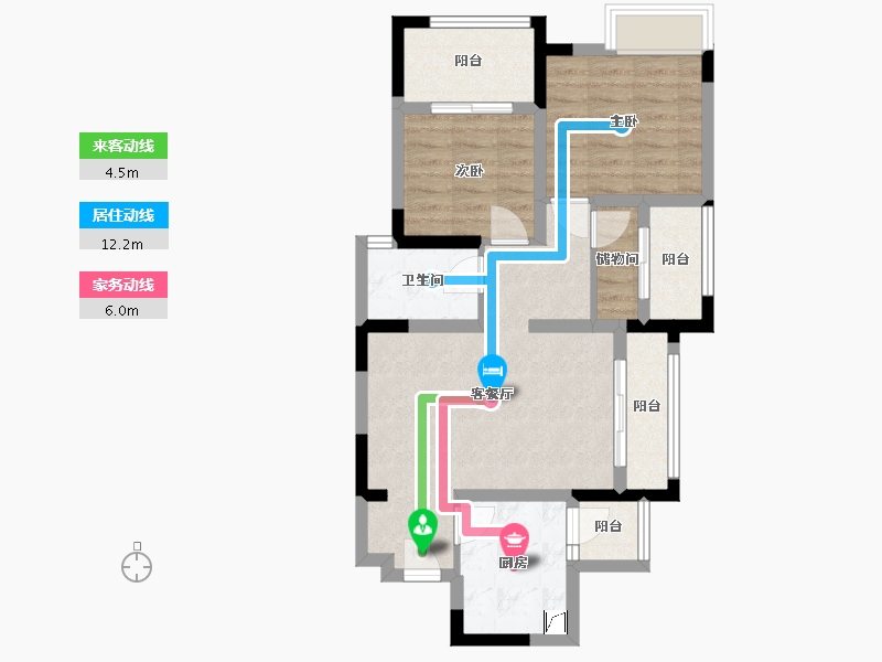 四川省-成都市-光华瑞廷-71.18-户型库-动静线