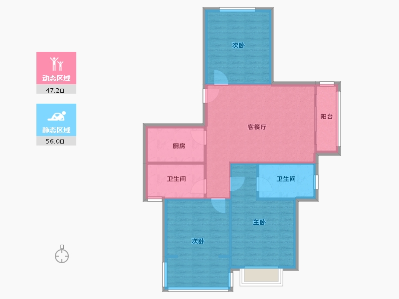 河北省-石家庄市-达世地产壹江城-95.00-户型库-动静分区