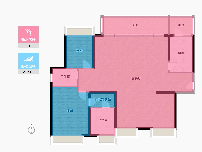 四川省-成都市-电建地产洺悦府-120.00-户型库-动静分区