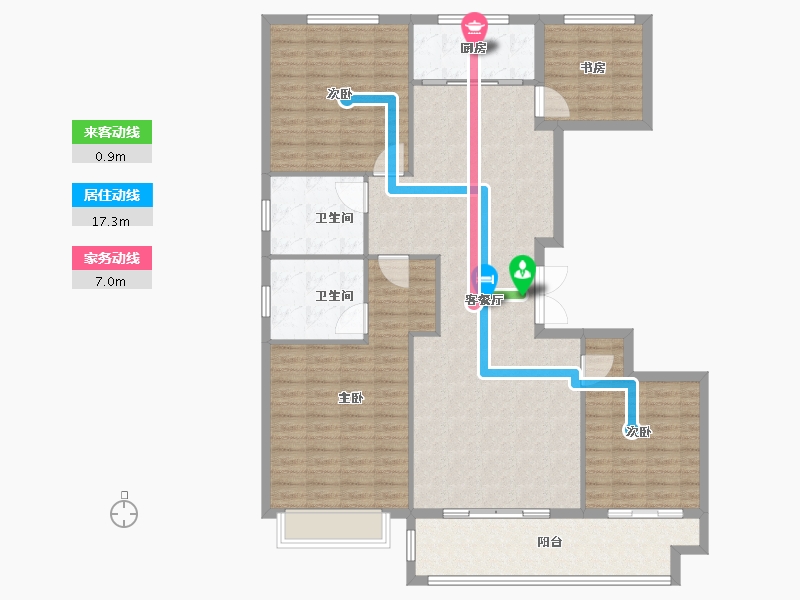 山东省-潍坊市-中房爱悦城-141.00-户型库-动静线