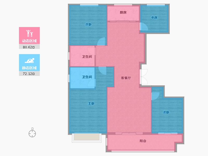 山东省-潍坊市-中房爱悦城-141.00-户型库-动静分区