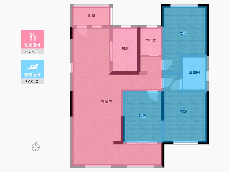 江苏省-徐州市-公园壹号-110.90-户型库-动静分区