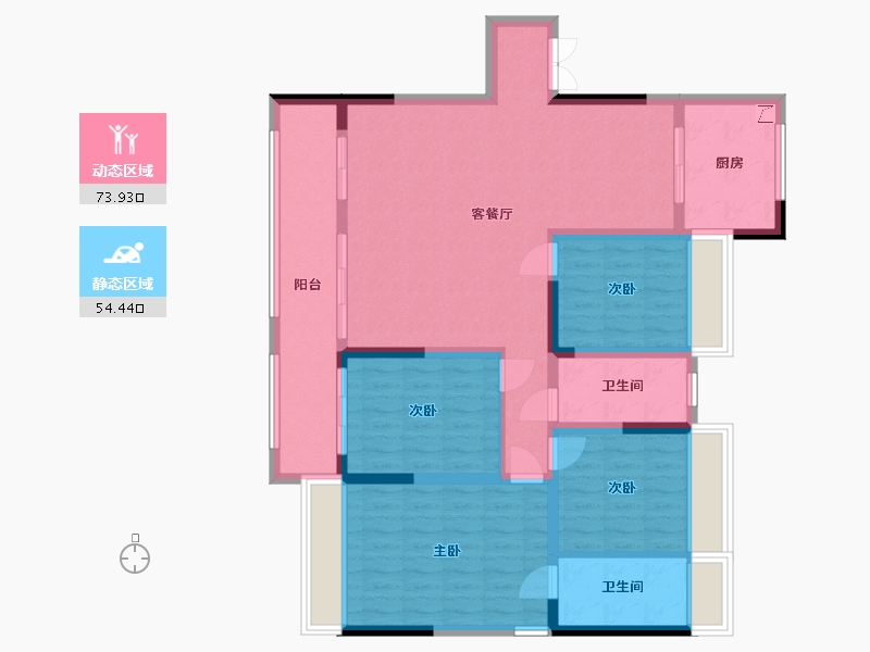 安徽省-滁州市-金鹏山河印-112.00-户型库-动静分区