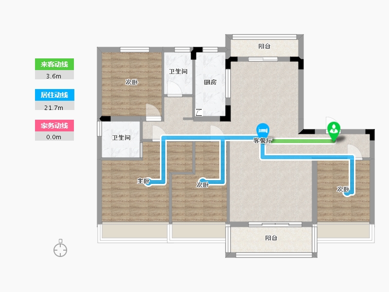 广西壮族自治区-梧州市-碧桂园-120.00-户型库-动静线