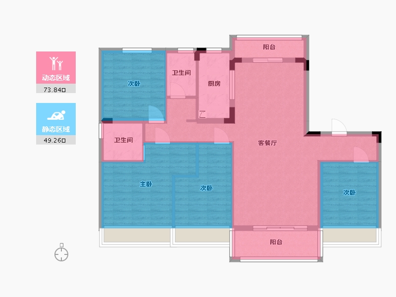 广西壮族自治区-梧州市-碧桂园-120.00-户型库-动静分区