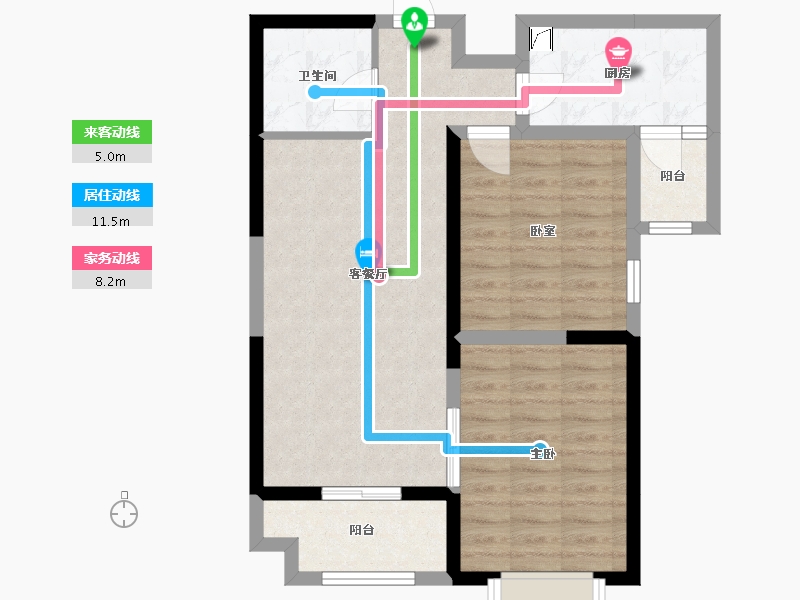 山西省-太原市-祥云府-78.00-户型库-动静线