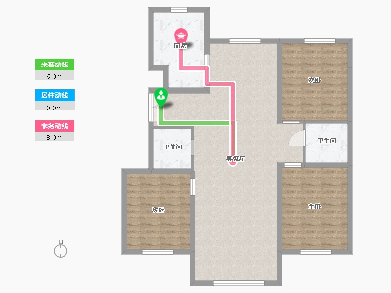 内蒙古自治区-呼伦贝尔市-通福嘉园3期-114.00-户型库-动静线