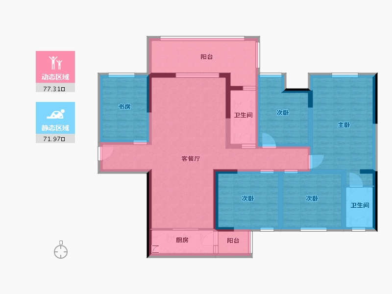 广西壮族自治区-百色市-万冠新天地九期-168.00-户型库-动静分区