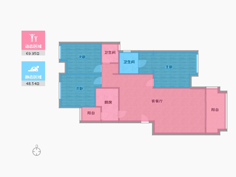 广西壮族自治区-防城港市-龙光阳光海岸-120.00-户型库-动静分区