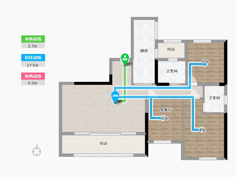 贵州省-贵阳市-椿棠府-102.00-户型库-动静线