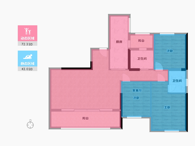 贵州省-贵阳市-椿棠府-102.00-户型库-动静分区