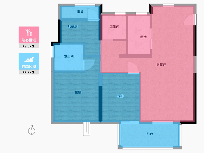 福建省-漳州市-联发君领首府-93.00-户型库-动静分区