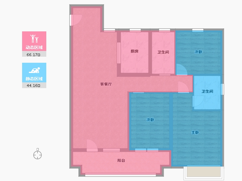 山东省-日照市-金科集美精致-98.60-户型库-动静分区