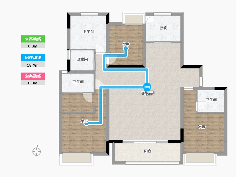 安徽省-亳州市-融创南湖大观-140.00-户型库-动静线